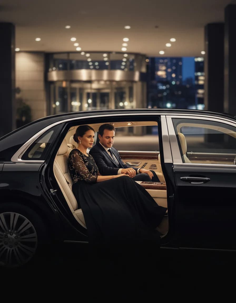 Chauffeured car at Rosehill Gardens Racecourse, Rosehill, Western Sydney